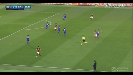 1-0 Alessandro Florenzi - AS Roma v. Sampdoria 07.02.2016 HD
