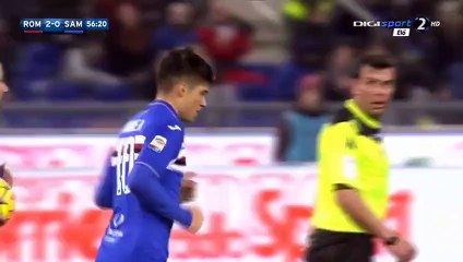 Roma Sampdoria goal own goal Miralem Pjanic