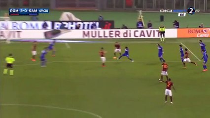 2-0 Diego Perotti Goal Italy  Serie A - 07.02.2016, AS Roma 2-0 Sampdoria