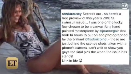 Ronda Rousey Poses in Paint for 'Sports Illustrated' Swimsuit Issue - Video Dailymotion