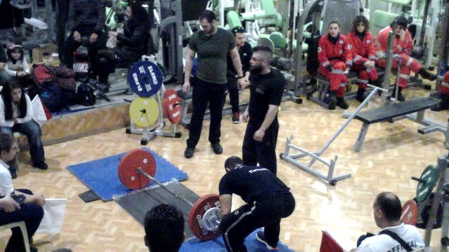 Evia Powerlifting battle- Iron&Steel , cat: -75kg, Deadlift 1st attempt 135 kg