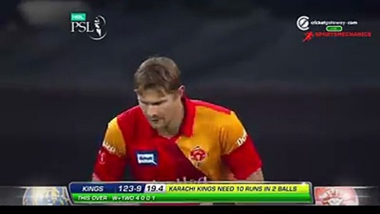 Winning Scene. SIx at the end of ball.