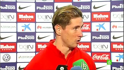 El cariñoso gesto de Fernando Torres con su mentor tras lograr su gol numero 100