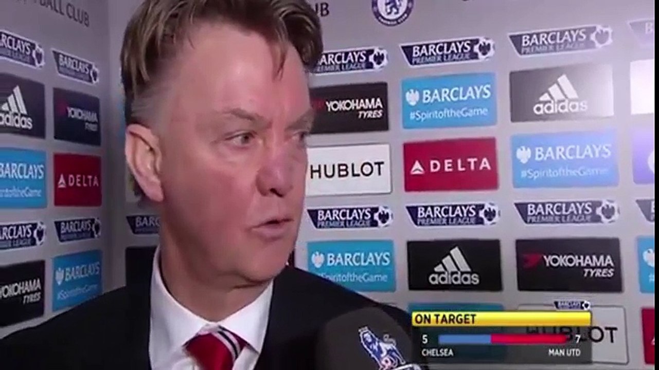 Chelsea 1-1 Manchester United - Louis van Gaal Post Match Interview - Title Gap Is Growing