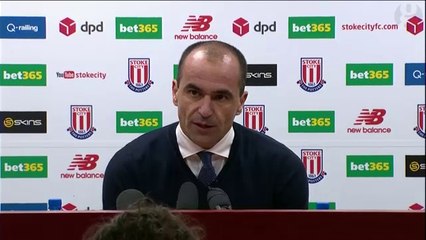 Everton’s Roberto Martínez on away win against Stoke City