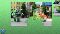 Мультик для самых маленьких Пазлы для детей Робокар Поли Car Puzzle Robocar Poli