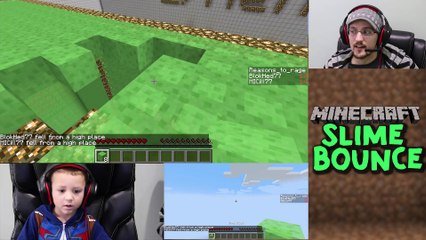 Minecraft Slime Bounce   FGTEEV Dropper Parkour Adventure Mini-Game Map