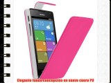 Samrick Especialmente Diseñado Maletín Abatible De Cuero Para Huawei Ascend Y530 - Rosa (Pink)