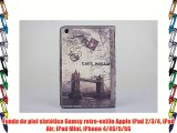 Funda de piel sintética Gamsy retro-estilo Apple iPad 2/3/4 iPad Air iPad Mini iPhone 4/4S/5/5S