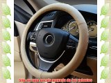 Semoss Antideslizante Respirable Funda Volante Cubierta Cuero Genuino Genuine Leather Car Steering