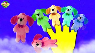 Finger Family Cute Dog Cartoon Nursery Rhyme For Kids | Baby Songs | Kids World |