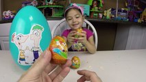 BIG PHINEAS & FERB SURPRISE EGG 4 Kinder Surprise Eggs Toys Opening Kids Toy Review Disney Videos