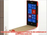 StilGut UltraSlim funda exclusíva en piel auténtica para el Nokia Lumia 520 rojo