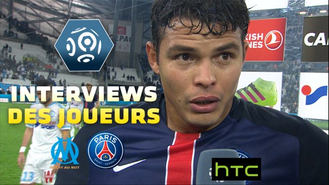 Interview de Thiago Silva et Rémy Cabella d’après-match OM/PSG 2015-16