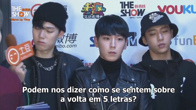 [151117] B.A.P - The Show (더쇼) Warm Up Time [LEGENDADO PT-BR]