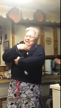 Daily Best - Surprised grandma gets a cute puppy as a present