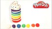Play Doh Rainbow Cake Whipped Cream Sprinkles Cupcake