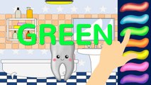 Colors for Children to Learn with Tooth Brush Learning Colours for Kids