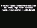[PDF Download] Monthly Bill Organizer and Planner Notebook (Extra Large Monthly Budget Planner-Includes