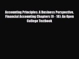 [PDF Download] Accounting Principles: A Business Perspective Financial Accounting Chapters