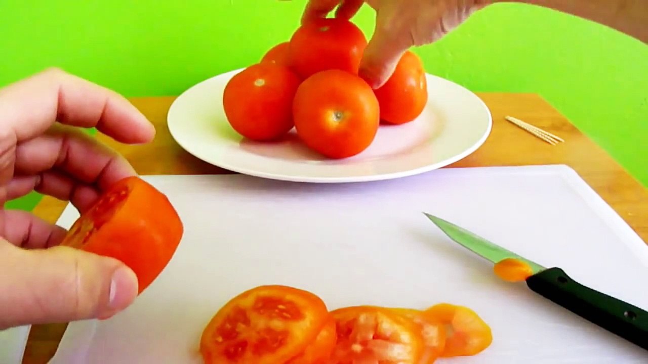 Art In Tomato Rose- Vegetable Carvings into Rose Flower - Garnish