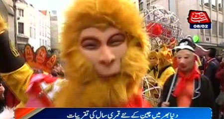 Chinese celebrates  Lunar New Year around the world