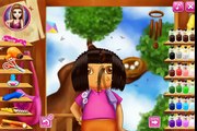 Dora is having a very nice haircut game ~ Play Baby Games For Kids Juegos ~ W2Kw o29zJw