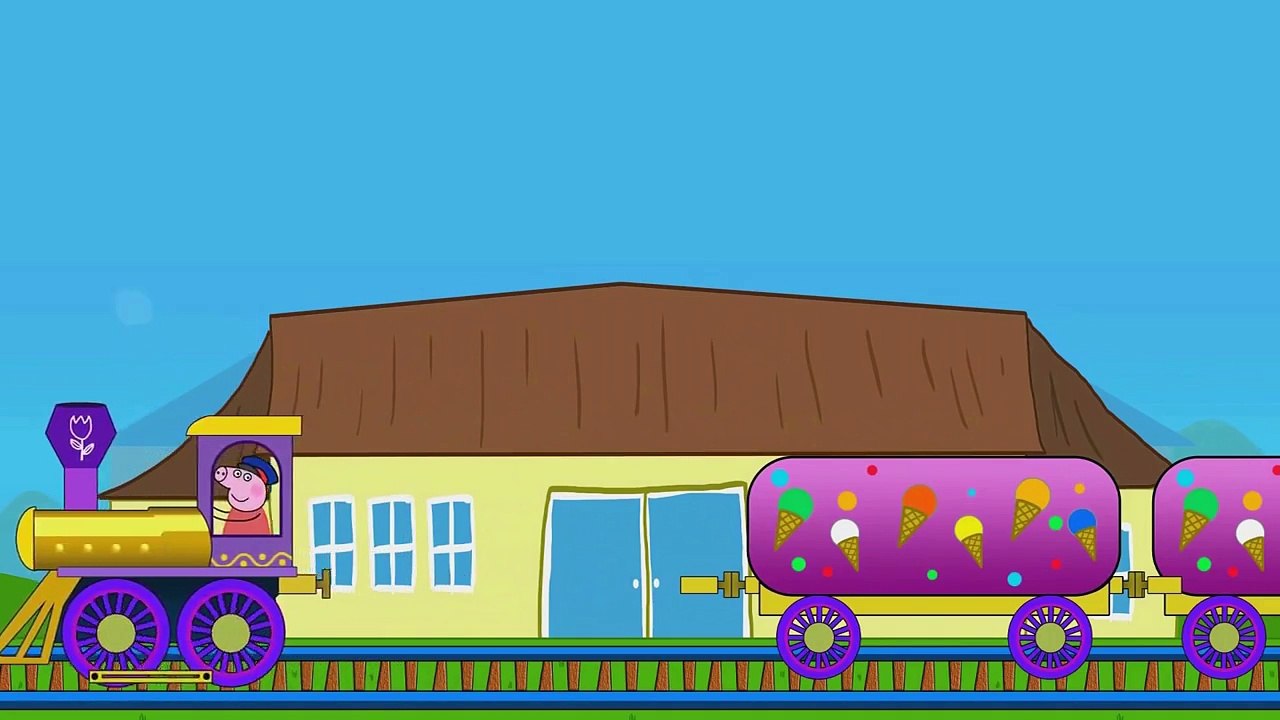 Peppa Pig School Bus Jeep Vehicles for Children Episode 53 Kid Wheels TV
