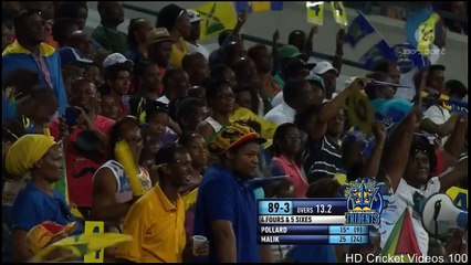Kieron Pollard 48 vs Guyana Amazon Warriors l CPL 2015 HD