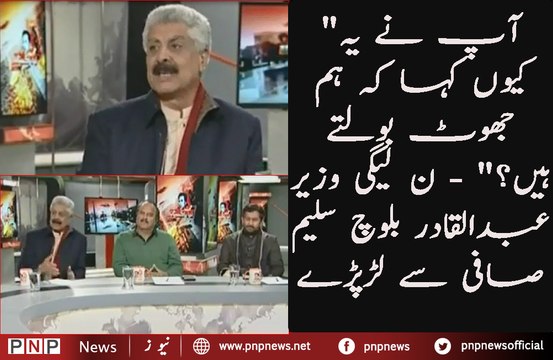 Aap Ne Yeh Kyun Kaha K Hum Jhoot Bolte Hain - Abdul Qadir Baloch Saleem Safi Se Larr Parray