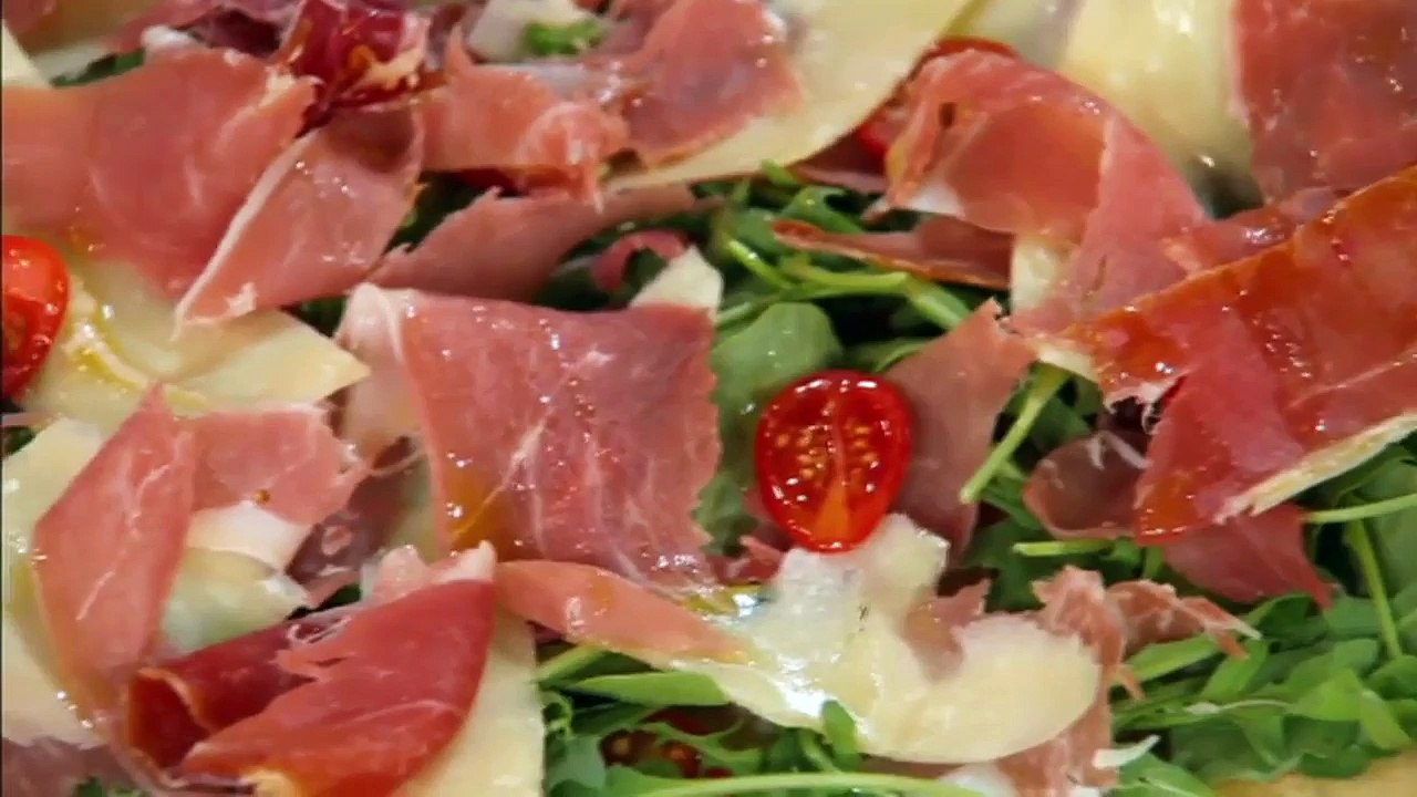 Pizza Prosciutto und Rucola