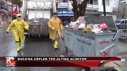 Buca’da Çöpler Yer Altına Alınıyor
