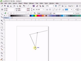 CorelDrawX7 2 Point line tool In Urdu&Hindi