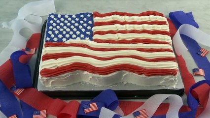 Cake Recipes - Flag Cake