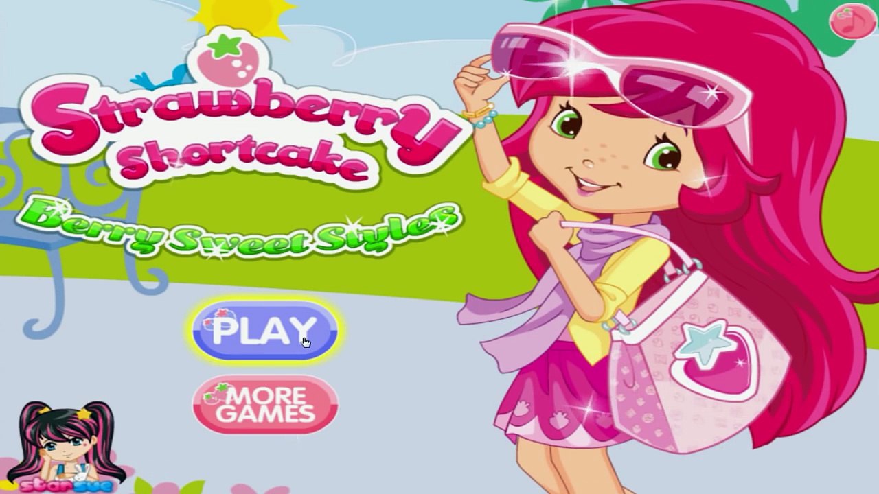 Strawberry Shortcake Berry Sweet Styles Dress Up Game for Girls