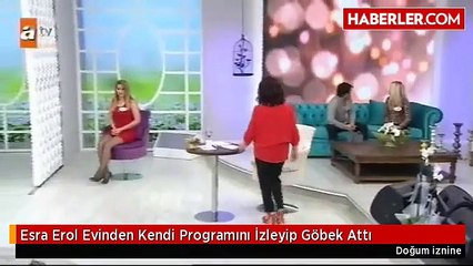 Esra Erol Evinden Kendi Programını İzleyip Göbek Attı