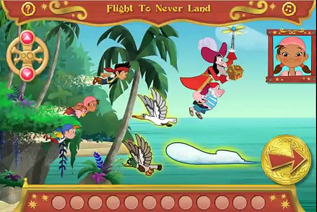 Jake and the Neverland Pirates - Izzys Flying Adventure - Disney Jake the Pirate Game Episode