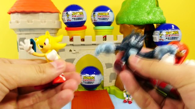 Play Doh Sonic The HedgeHog Surprise Eggs Peppa Pig Flying Olaf Disney Frozen by DCTC