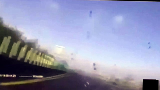 Watch_Awful moment driver is thrown across road from spinning car - 2016 HD