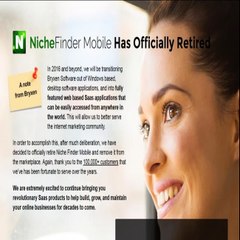 Niche Finder Mobile Has Officially Retired