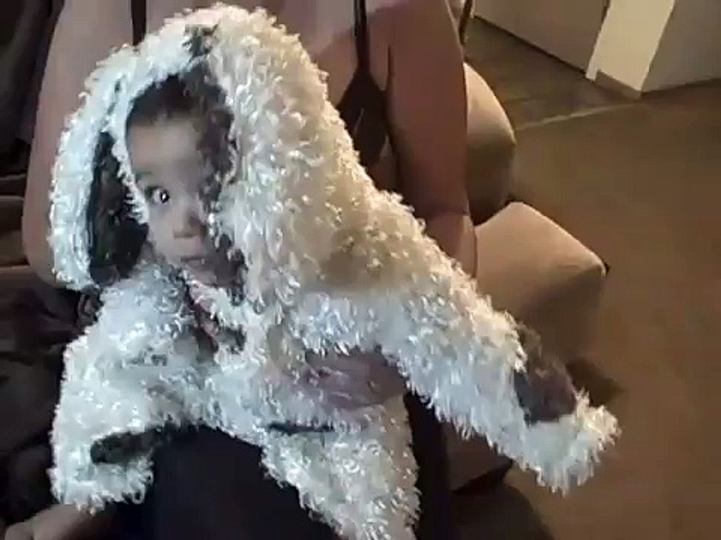 ⁣Funny Dog Thinks Baby In Dog-Suit Is Actual Dog!