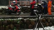 台灣三峽下雪了！