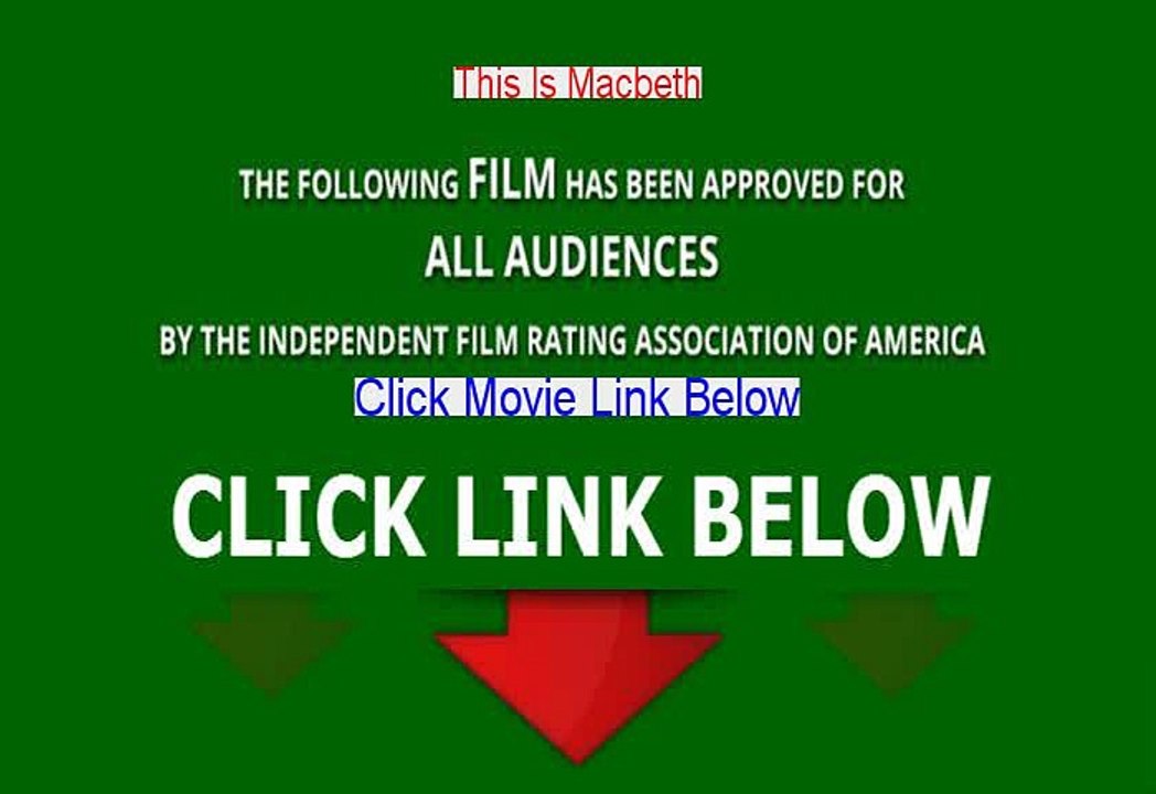 Stream This Is Macbeth Full Movie [2008]