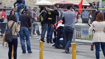 Taksim’e çıkan bir gruba polis müdahalesi (Foto)