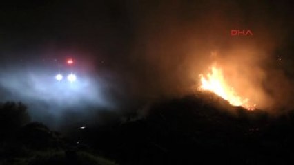 Kemer Dere Yatağına Bırakılan Atıklar Yangına Neden Oldu