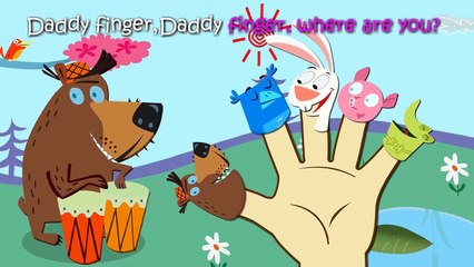 Animals Music Band Finger Family / Nursery Rhymes