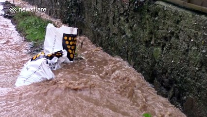 Floods and stormy conditions in Cornwall ahead of Storm Imogen