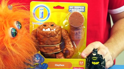 Batman and ClayFace Imaginext Villian Battle It Out DC Super FriendsToy Figure Review