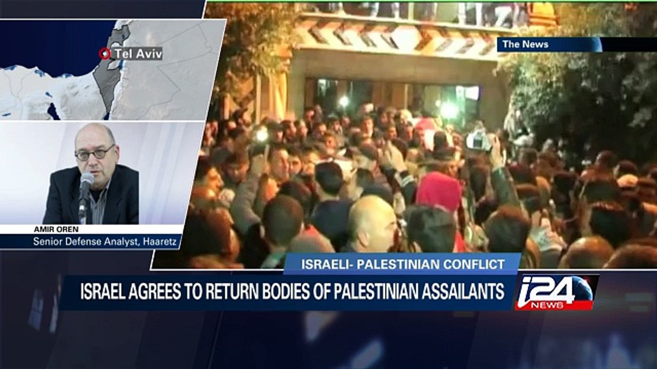 Israel agrees to return bodies of Palestinian assailants