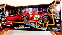 Pixar Cars 2 Turbo Lightning Mcqueen Neon RC Racers Remote Control Disney Car Toys Review